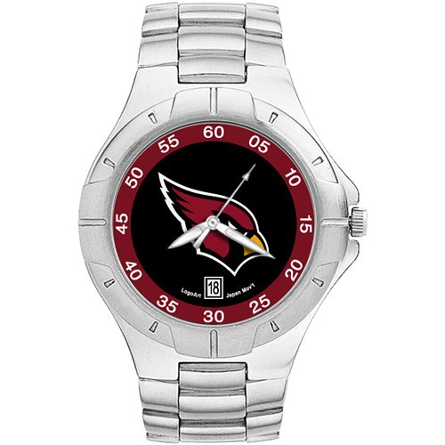 LogoArt Arizona Cardinals Pro II Stainless Steel Watch