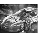  : Get Etched Michael Waltrip 8" x 11" Granite Plaque