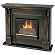 Ashley Ventless Fireplace - Blackwash
