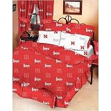 Nebraska Cornhuskers Dust Ruffle NCAA