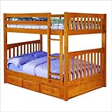 Full/ Full New Energy Honey Mission Full Over Fulll Bunk Bed Frame