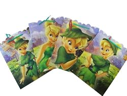 Disney Fairy Tinker Bell Gift Bag Set - Tinkerbell 6pcs Gift Bag