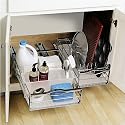 simplehuman KT1048 Chrome Cabinet Organizer 20-in.