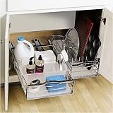simplehuman KT1048 Chrome Cabinet Organizer 14-in.