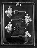 Cybrtrayd D094 Chocolate Candy Mold, Ladies Society Hat Lolly Dads and Moms