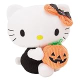 Sanrio Halloween Hello Kitty Pumpkin Plush With Bat Bow