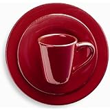 Tag Sonoma Ironstone Ceramic 16-Piece Dinnerware Set, Service for 4, Red