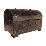 Piratenkiste 23x16x16cm dunkel Holz S...