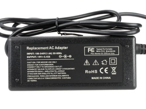 Replacement Laptop Ac Adapter / Notebook Charger / Power Supply Cord for Gateway Liteon Mx Series Notebook Mt6840 / Adp-65hb Bb / Pa-1650-02 19v 3.42a 65w
