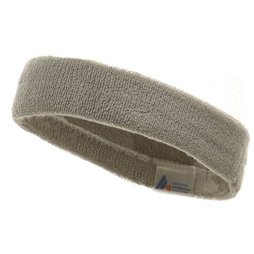 Headband (terry)-Lt Grey W15S25C