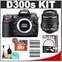 Nikon D300s Digital SLR Camera + 18-55mm VR DX Zoom Lens + 16GB Card + (2x) EN-EL3e Battery Packs + UV Filter + Cameta Bonus Accessory Kit