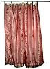 Mogulinterior 2 Organza Sheer India Curtains Gold Mirror Embroidered Coral Window Panel