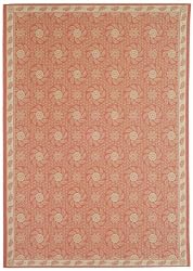 2'2" x 9'5" Runner Oscar Isberian Rugs Rug Pinecone Color Machine Made Belgium "Martha Stewart Collection" Pinwheel Design