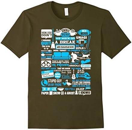 Men's Central Perk You Fell Asleep I Know T-Shirt- Limited Edition Large Olive