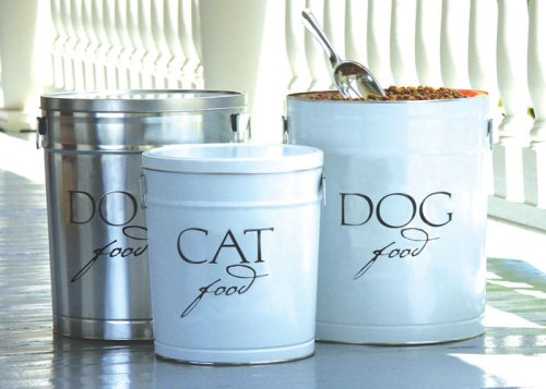 Harry Barker Small Silver Dog Food Storage Canister