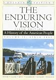 Boyer Enduring Vision Dolphin Edition Volume Two Second Edition (History of the American People)