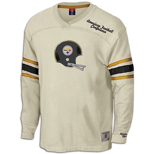 Steelers Reebok NFL Classic Flawless Logo Jersey - Men