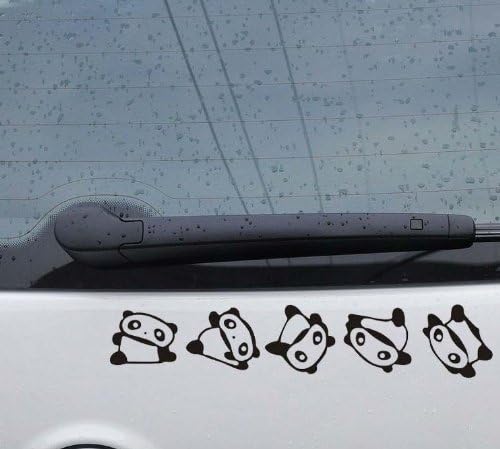 Happy Panda Style Car Decoration Sticker Black Color DF-026