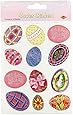 Beistle 44001 4-Pack Easter Egg Stickers Sheet, 4-3/4 by 7-1/2-Inch Sheet