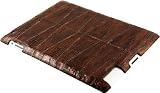 100% Genuine Chicken / Hen Leather iPad 2 Clip on Case - Brown