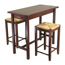 3-pc. Breakfast Table Set - Walnut