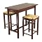 3-pc. Breakfast Table Set - Walnut