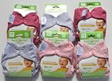 Bumgenius Elemental Organic Girls 6 Pack of Cloth Diapers All in One for Girls Image