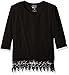 Limited Too Girls' Slub Jersey Top with Lace Trim