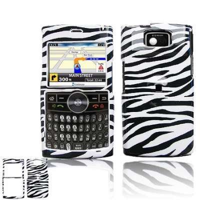 Black and White Stripes ZEBRA Snap-On Cover Hard Case Phone Protector for Samsung i617 i-617 Blackjack 2 II