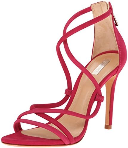 Schutz Women's Brasilian Dress Sandal, Rose Red, 6.5 M US
