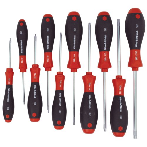Wiha 36259 Tamper Resistant Torx Driver Set, T7s- T40s, 10 Piece Wiha 36259 Tamper Resistant Torx Driver Set, T7s- T40s, 10 Piece