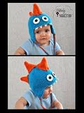Monstosaurus Hat Pattern - All Sizes Newborn through Adult Included