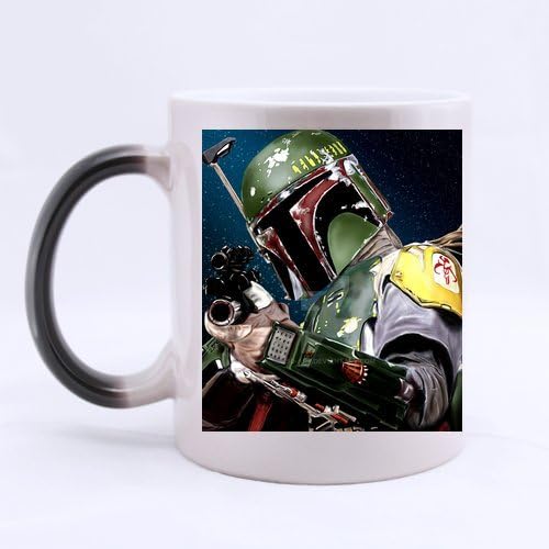 Custom Star Wars Print Boba Fett Ceramic Magic Color Changing Morphing Mug