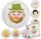 Food Face Ceramic Plate - make faces at the table