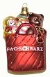 FAO Schwarz Christmas Tree Glass Ornament