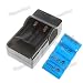 4 Pcs Brand New Ultrafire 16340 3.6V Rechargeable Batteries Plus Charger