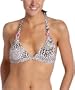 Roxy Juniors' Funky Bunch 70'S Halter Bikini Top,Coffee,Medium