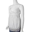 Red Bugs Embroidered Edge Dot Print Top