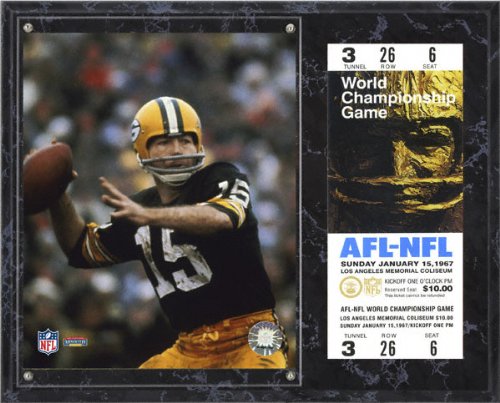 Bart Starr Sublimated 12x15 Plaque | Details: Green Bay Packers, SB I