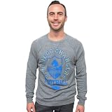 NFL San Diego Chargers Women's True Vintage Distressed Triblend Crew Neck Long Sleeve Pullover, Blueberry, Large