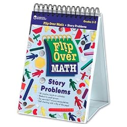 Flip Over Math Activity Book: Story Problems (Grades 2-5)