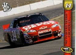 2011-NASCAR-PRESS PASS RACING CARD # 89 Tony Stewart NSCS Cars In Protective Screwdown Display Case !!