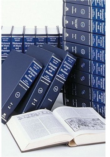 The New Grove Dictionary of Music and Musicians: 29 volumes with index The New Grove Dictionary of Music and Musicians: 29 volumes with index