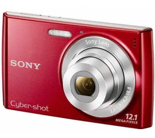 SONY DSC-W510 rouge + Carte mémoire SDHC 4 Go + Etui Ultra Compact 9,5 x 2,7 x 6,5 cm -Compacts DSC-W510R