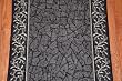 Dean Washable Carpet Rug Runner Garden Path Black - Purchase By the Linear Foot