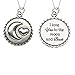 Precious Pieces Girl's 925 Sterling Silver I Love You to the Moon and Back Necklace