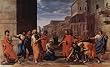 Nicolas Poussin (Christ and the adulteress) Art Poster Print - 13x19