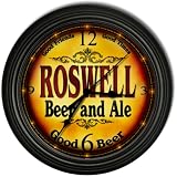  : ROSWELL 'S Beer and Ale Cascading Pub Wall Clock