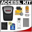 Precision Design Compact Digital Padded Carrying Case + NB-5L Battery + 4GB SDHC Card + Cleaning Kit for Canon Powershot SD790 IS, SD850 IS, SD870 IS, SD880 IS, SD950 IS, SD970 IS & SD990 IS Digital Cameras