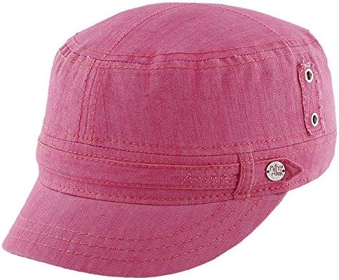 Girls Mao Cap Pink Sun Hat With Flower Pattern